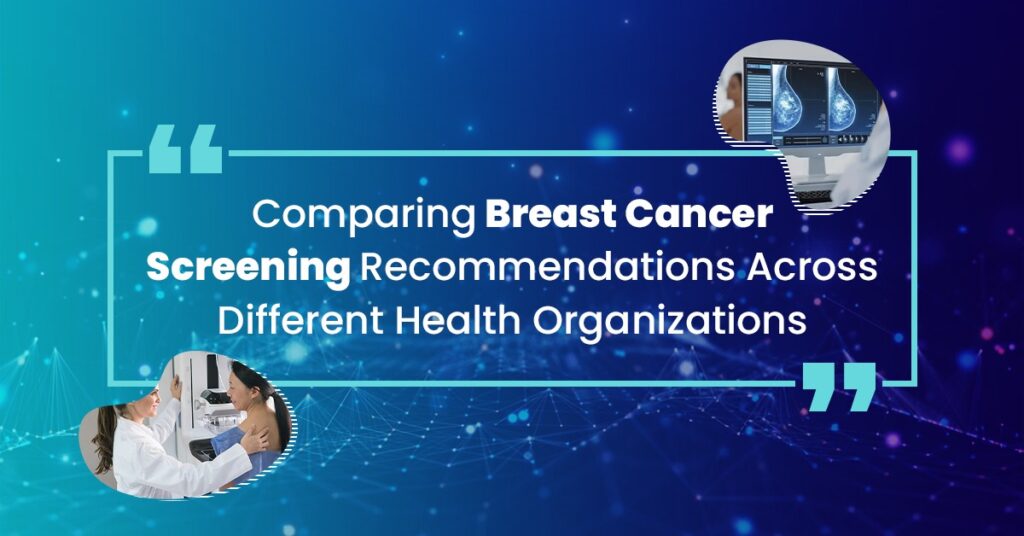 Comparing Breast Cancer Screening Recommendations Across Different Health Organizations